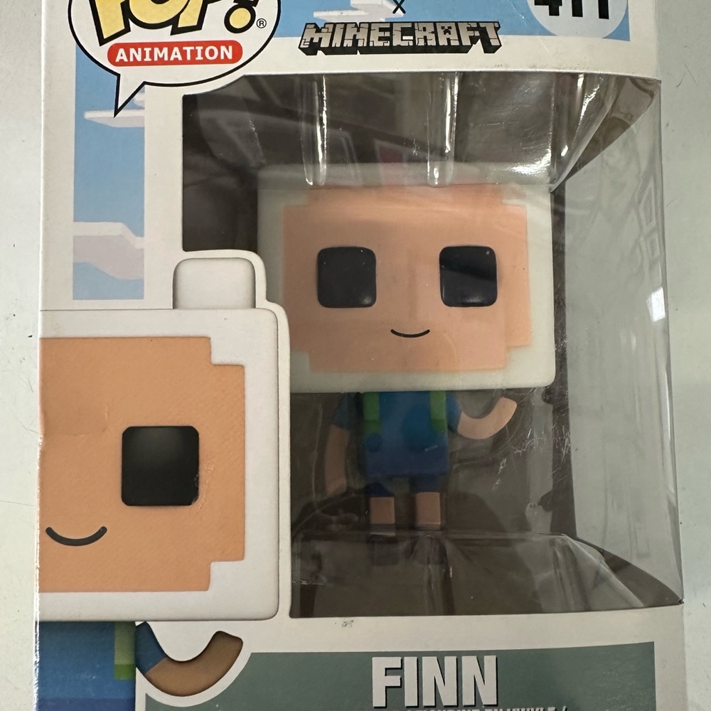 Funko Pop Animation Finn Figure with Blue and Tan